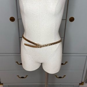 Target Leather Gold Glitter Belt Medium